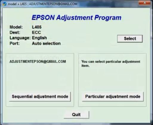 epson resetter adjustment program softwear  free L405 Resetter Cracked