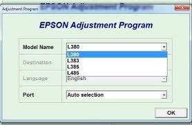 epson resetter adjustment program softwear Free L380,L383,L385,L485  Resetter Cracked