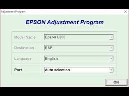 Epson L800 resetter adjustment program softwear free download